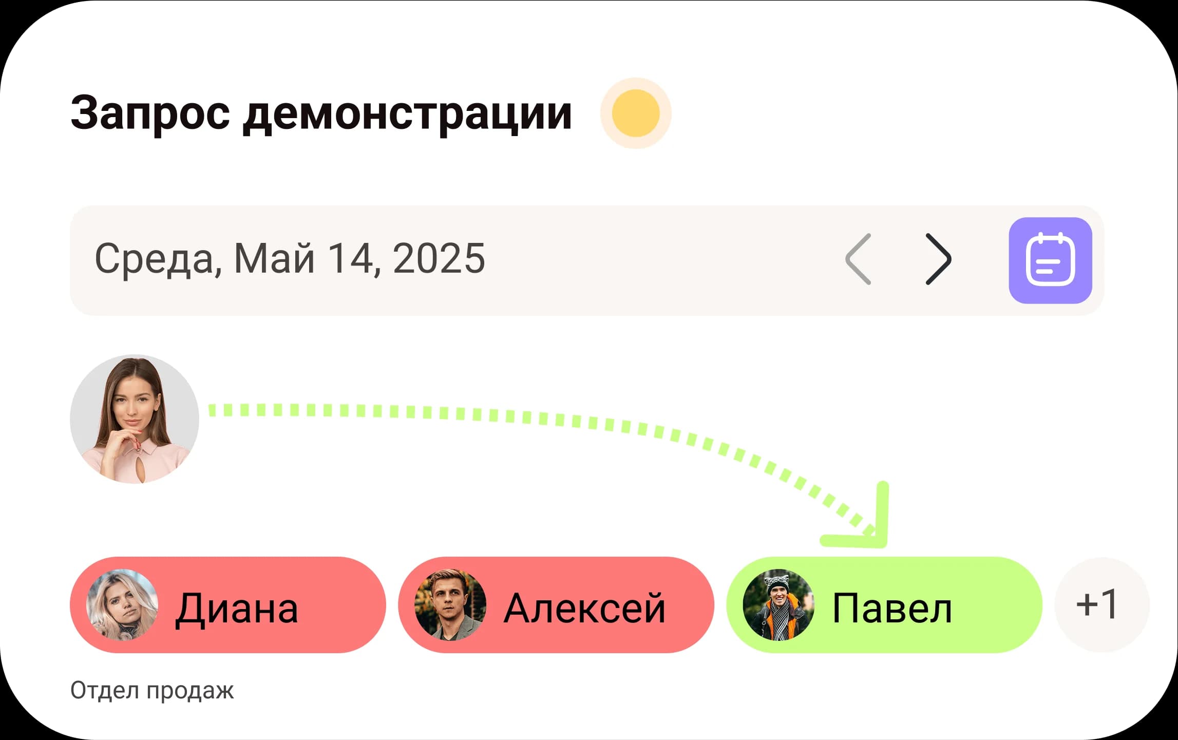 Интерфейс функции раунд робин